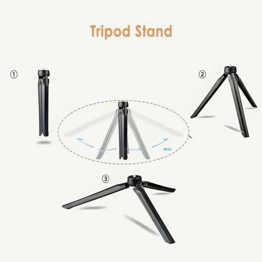 10 Inch Professional Fill Light Set With 360° Rotation & Multifunctional Switch - Picture 5 of 7